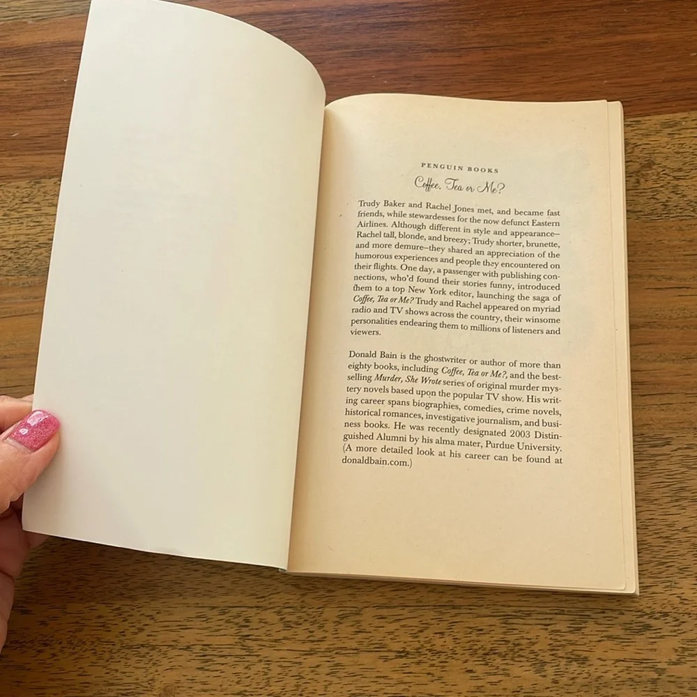 Coffee Tea or Me Book
